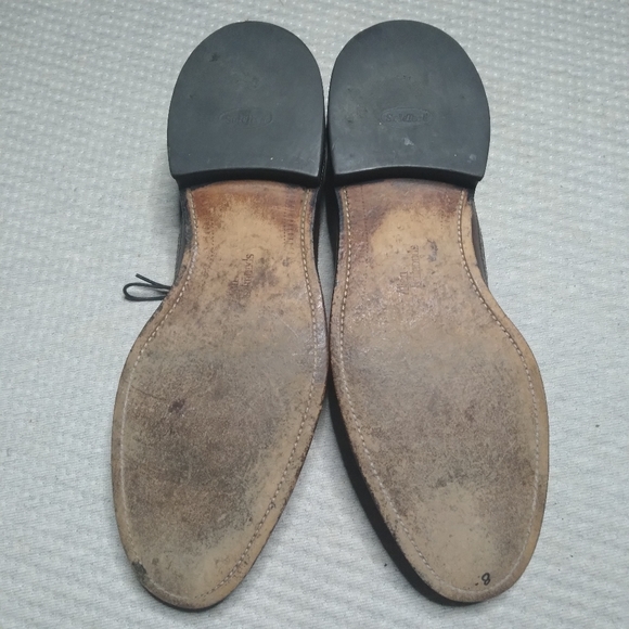 Vintage Shell Cordovan Allen Edmonds MacNeil Long Wingtip Derby's Sz 12 A - Picture 4 of 9